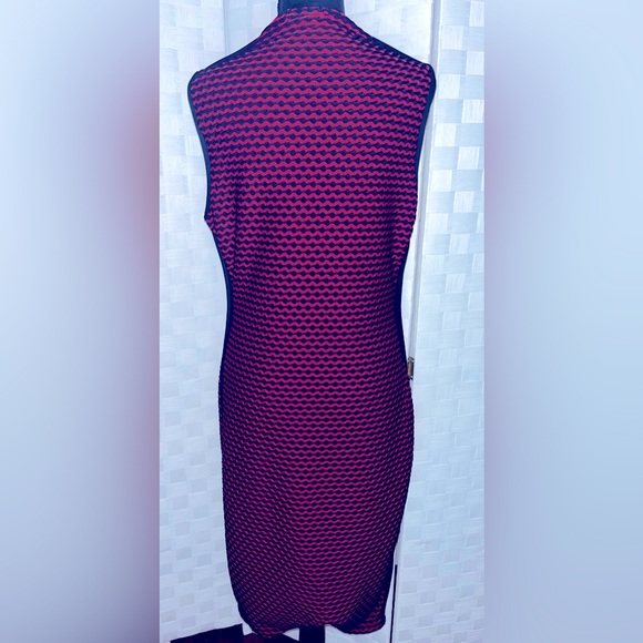 🖤♥️Max Studio S.P. Black and Red Midi Dress/Size Large - Picture 5 of 6